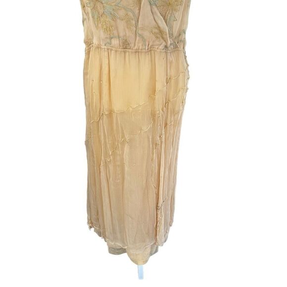 Nataya Fairy Edwardian Chiffon Floral Maxi Dress NWT Large - Picture 3 of 9